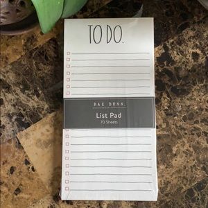 Rae Dunn TO DO List Pad